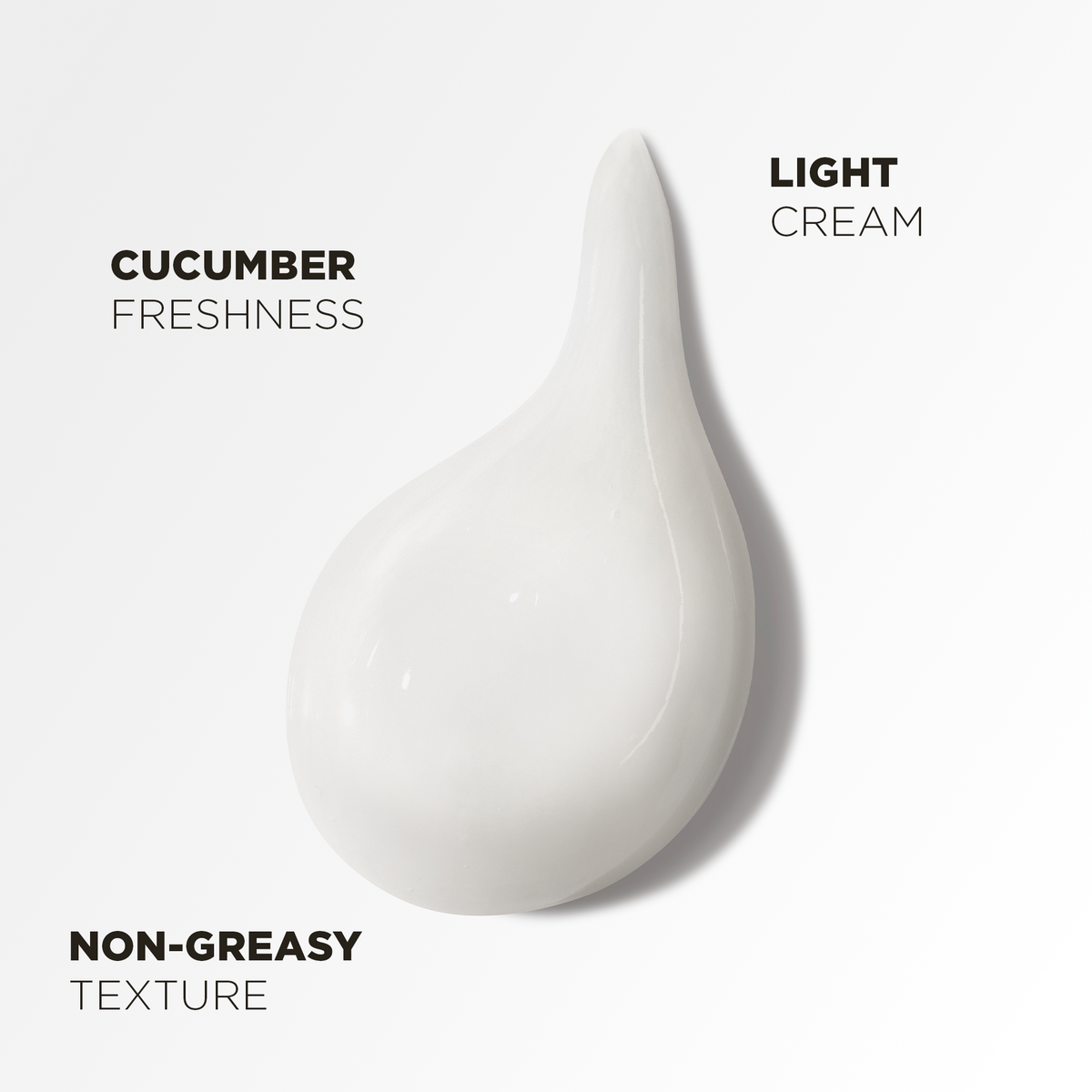 Light cream with cucumber freshness and a non-greasy texture