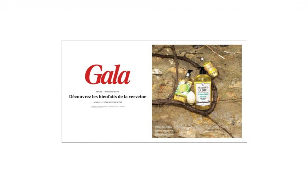 L'Huile de Massage Verveine dans Gala