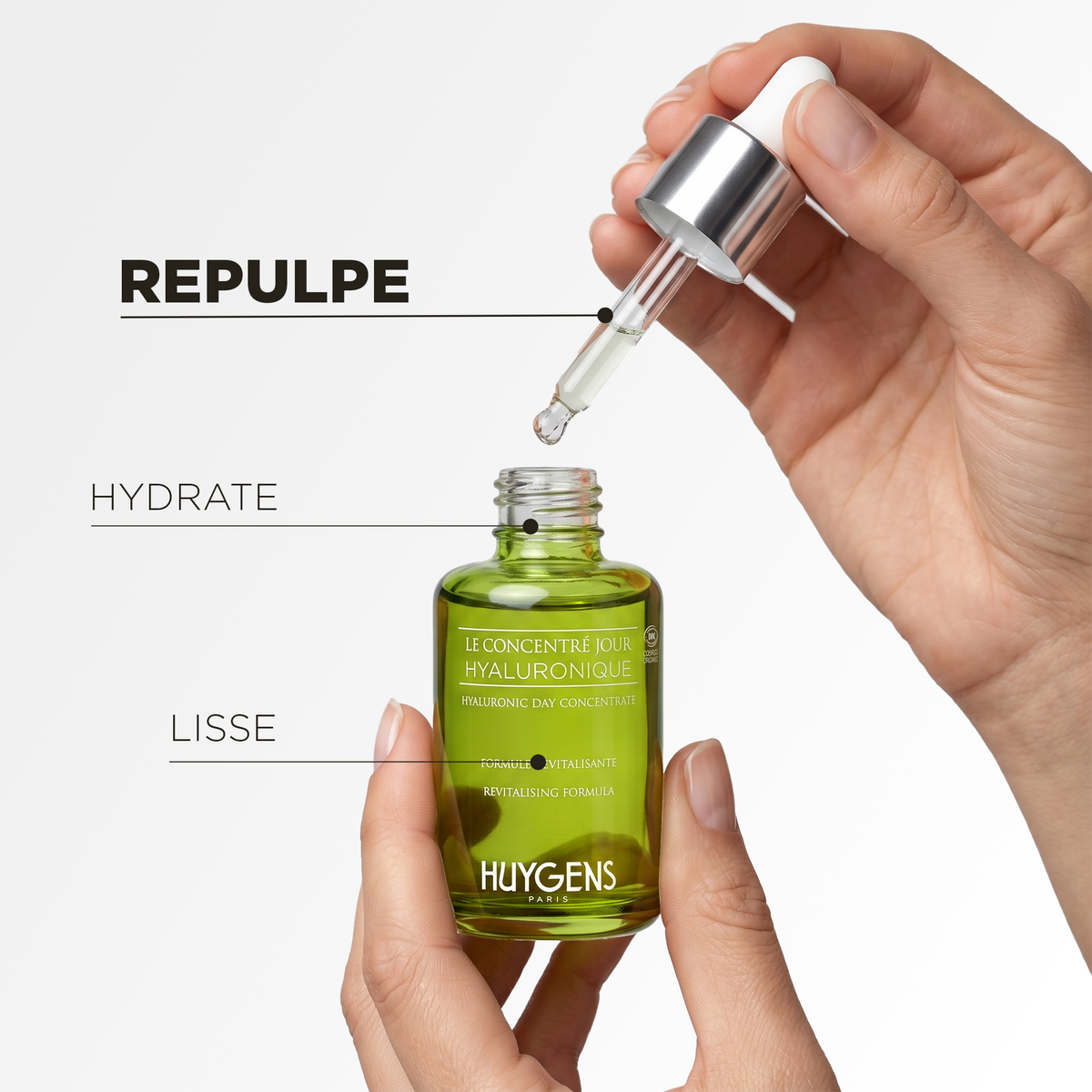 Le sérum repulpe, hydrate et lisse la peau