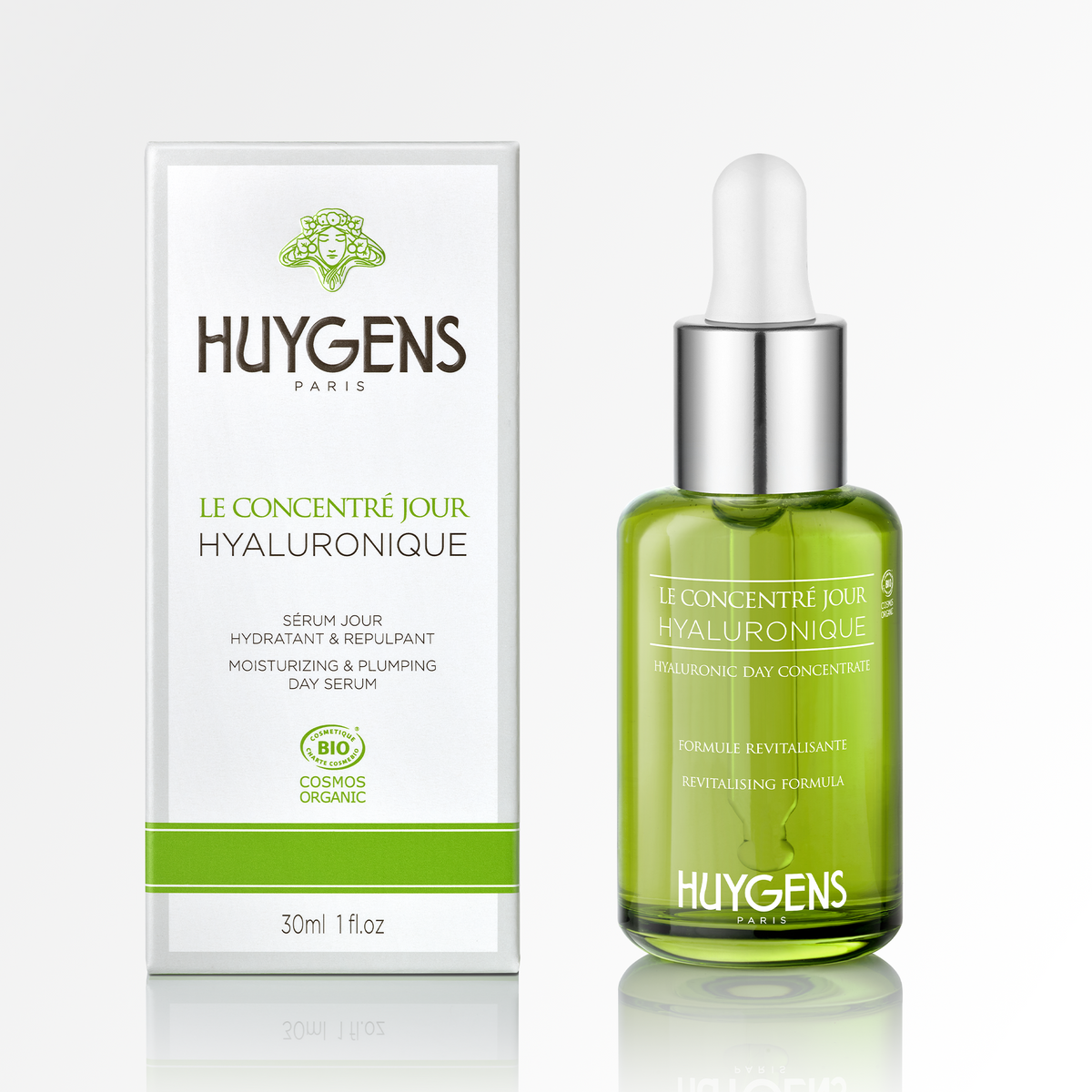 Étui et flacon du Concentré Jour Hyaluronique