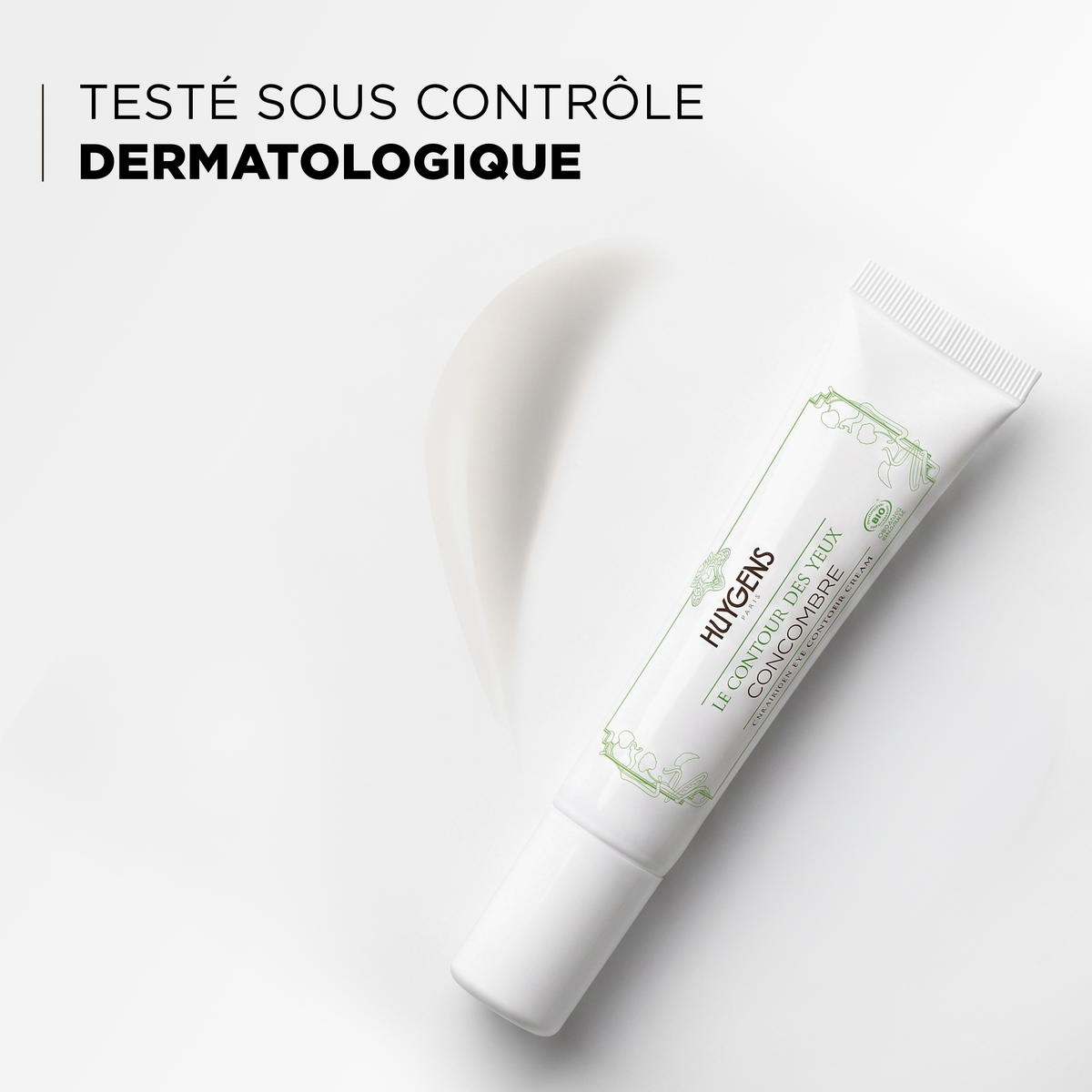 Tube du contour des yeux, testé sous contrôle dermatologique