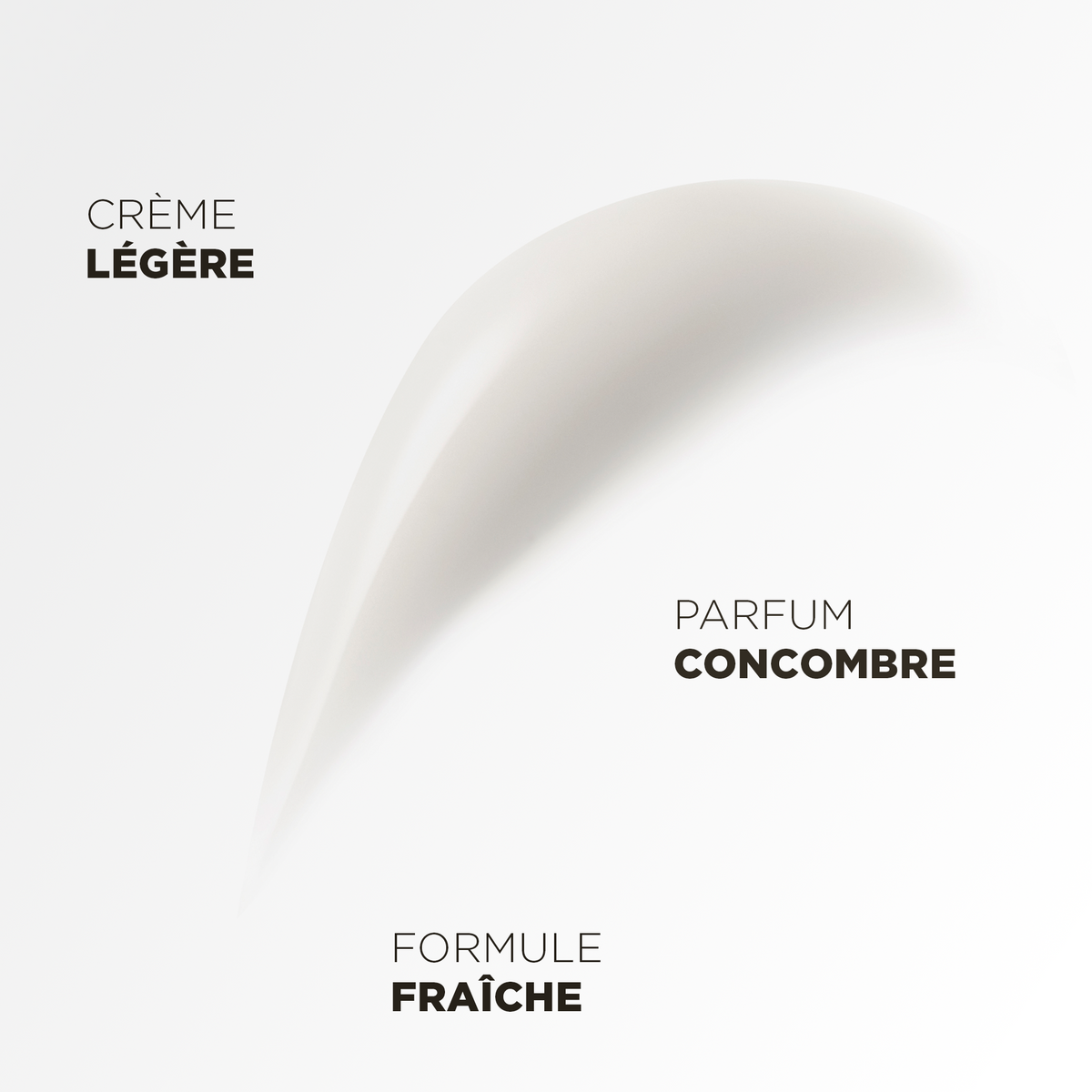 Crème légère au parfum concombre, formule fraîche