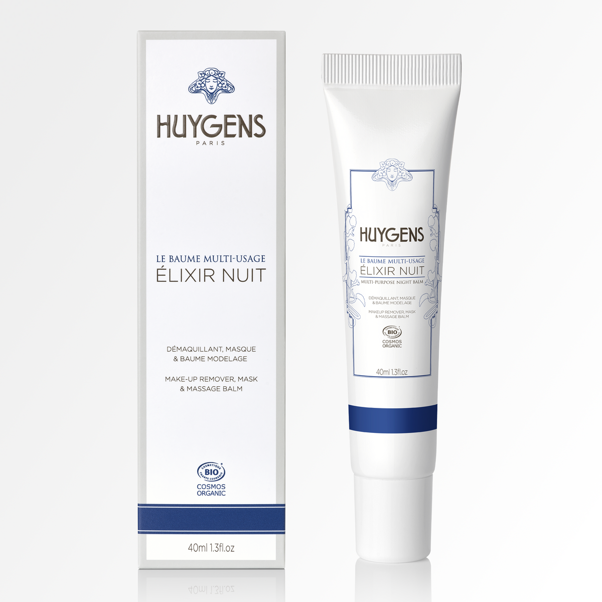 Étui et tube 40 ml du Baume Multi-Usage Élixir Nuit
