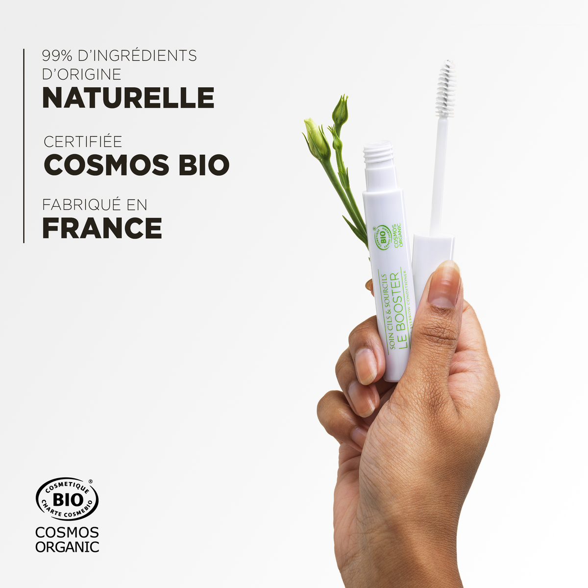 99 % d'ingrédients d'origine naturelle, certifié Cosmos Bio et fabriqué en France